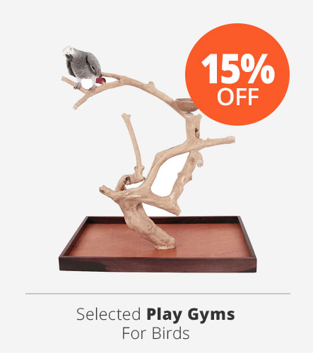15% off selected play gyms ninos java and waller parrots