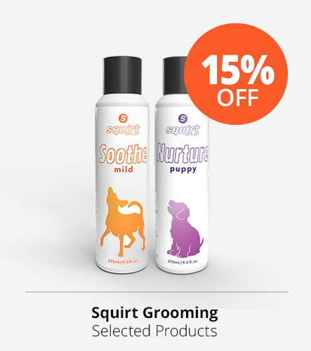 20% off squirt grooming products