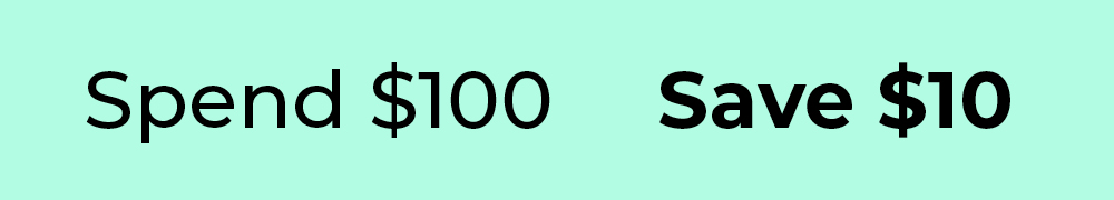 afterpay sale spend $100 save $10