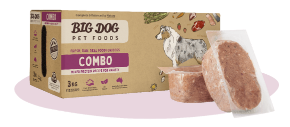 big dog raw food for dogs combo patties