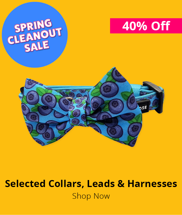 40% off selected collars leads and harnesses