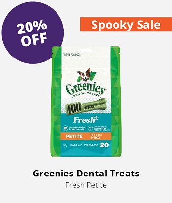 Greenies dental treats 20% Off