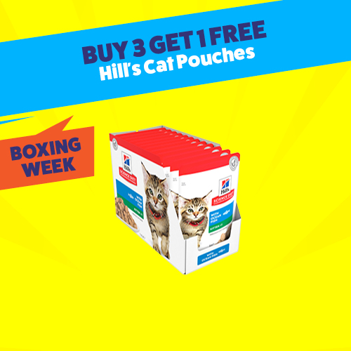 Buy 3 get 1 free Hills cat pouches
