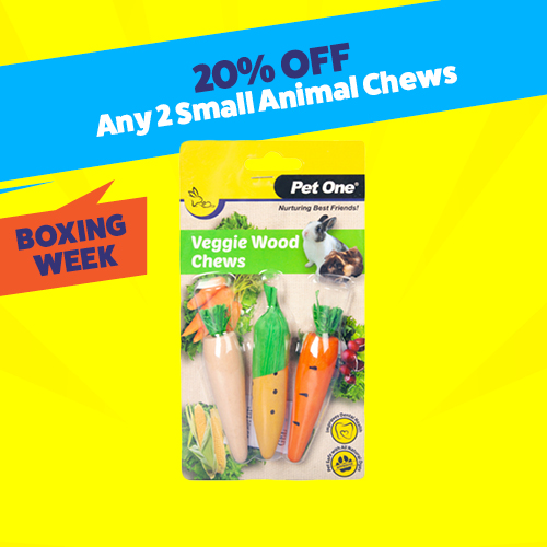 20% Off Any 2 small animal chews