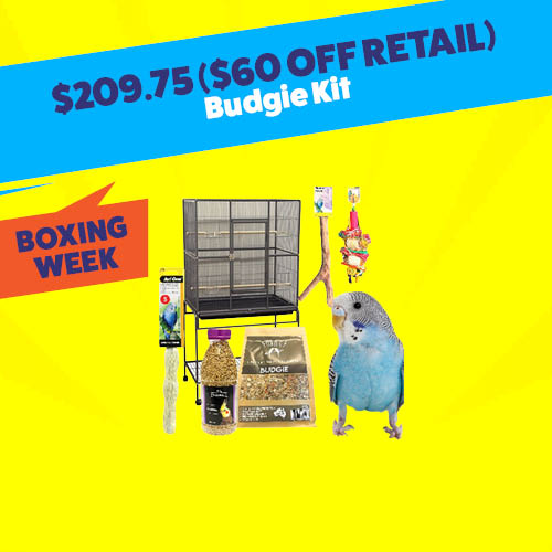 Budgie kit $179.95 (save $89.8 off retail price)