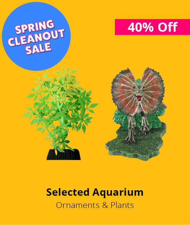 40% off selected aquarium ornaments