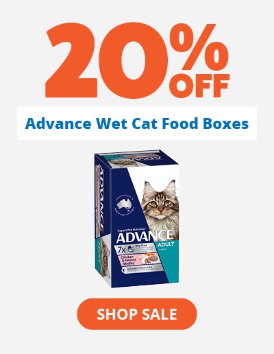 20% off advance wet cat food