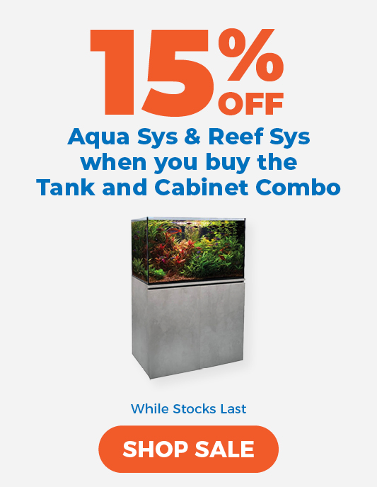 15% off Aqua Sys and Reef Sys