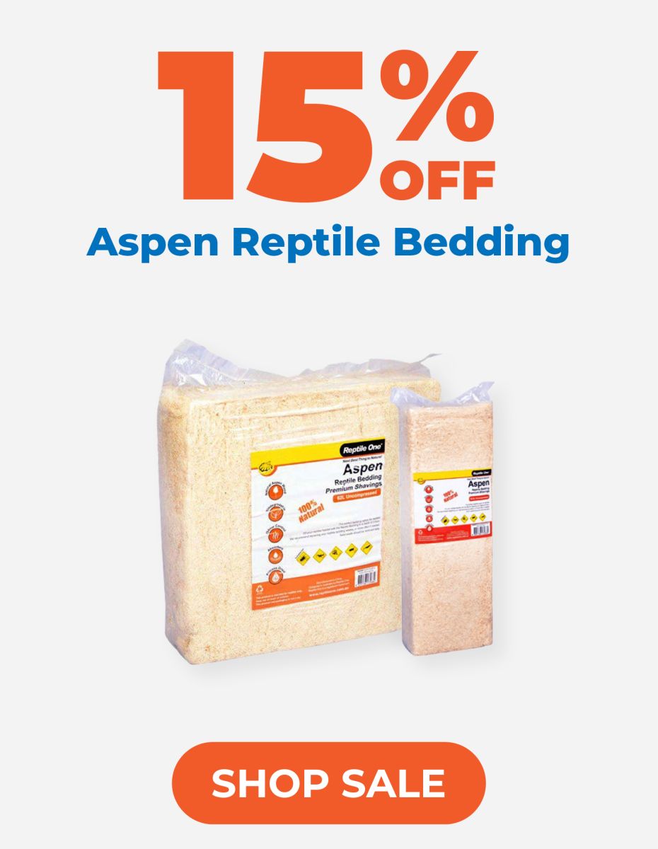 15% Off Aspen Reptile Bedding