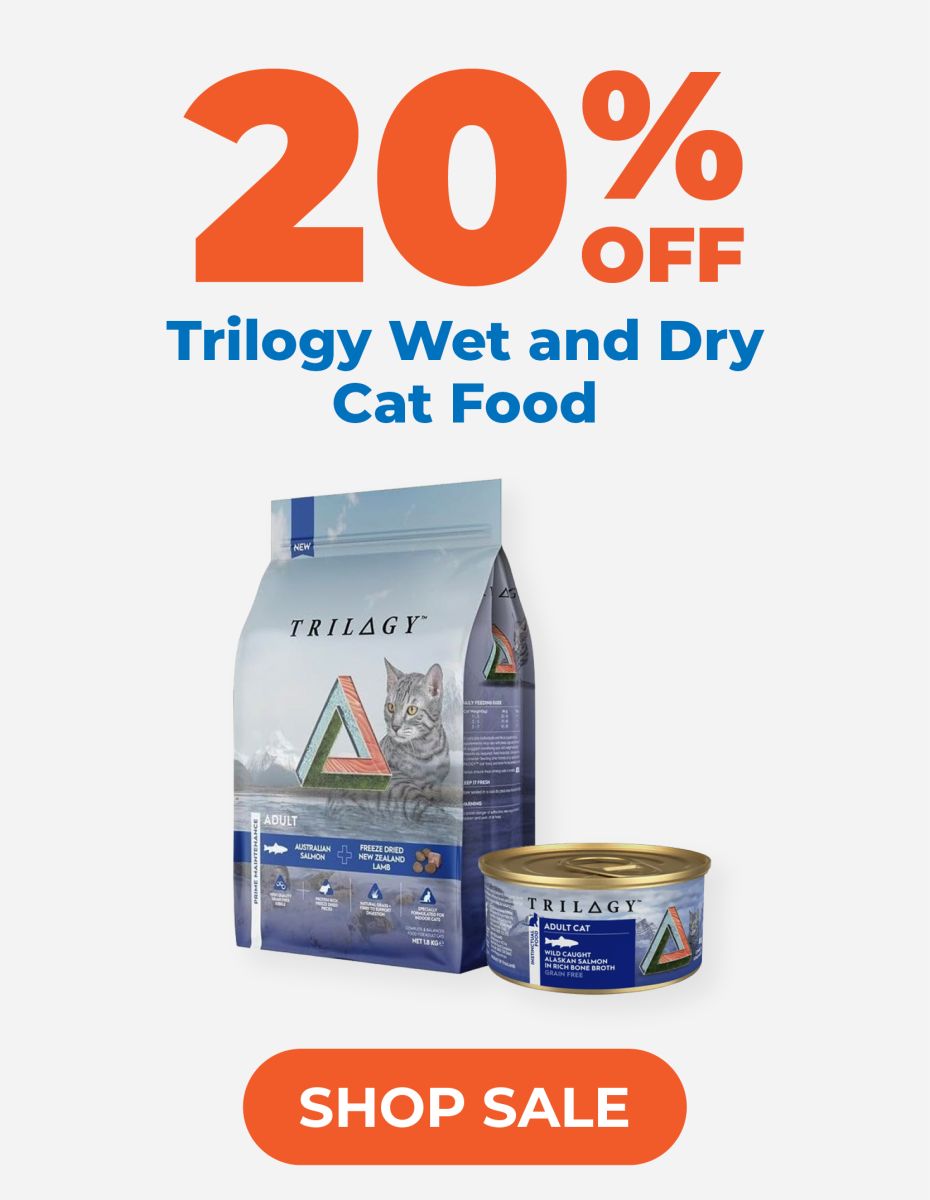 20% off Triology Wet and Dry Cat Food