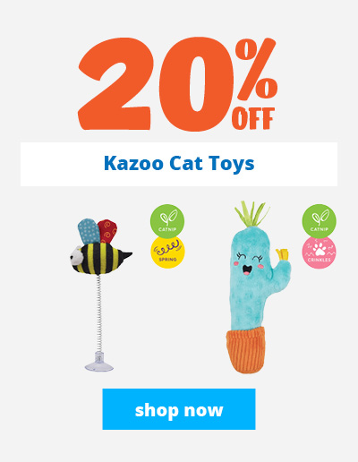 Any 2 Kazoo cat toys 20% off