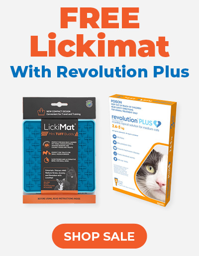 Free Lickimat with Revolution Plus