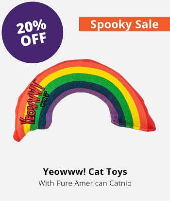 Yeowww catnip cat treat/toy 20% Off