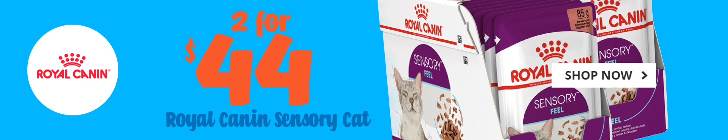 2 for $44 Royal canin sensory cat wet food pouches
