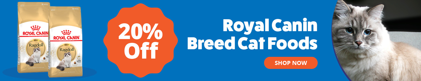 Royal Canin Breed Cat Foods 20% off