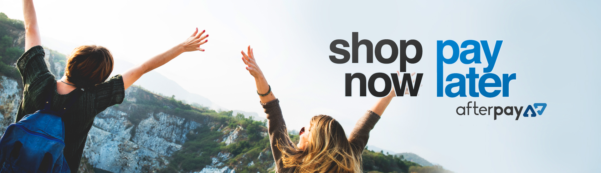 Shop now Pay later with Afterpay