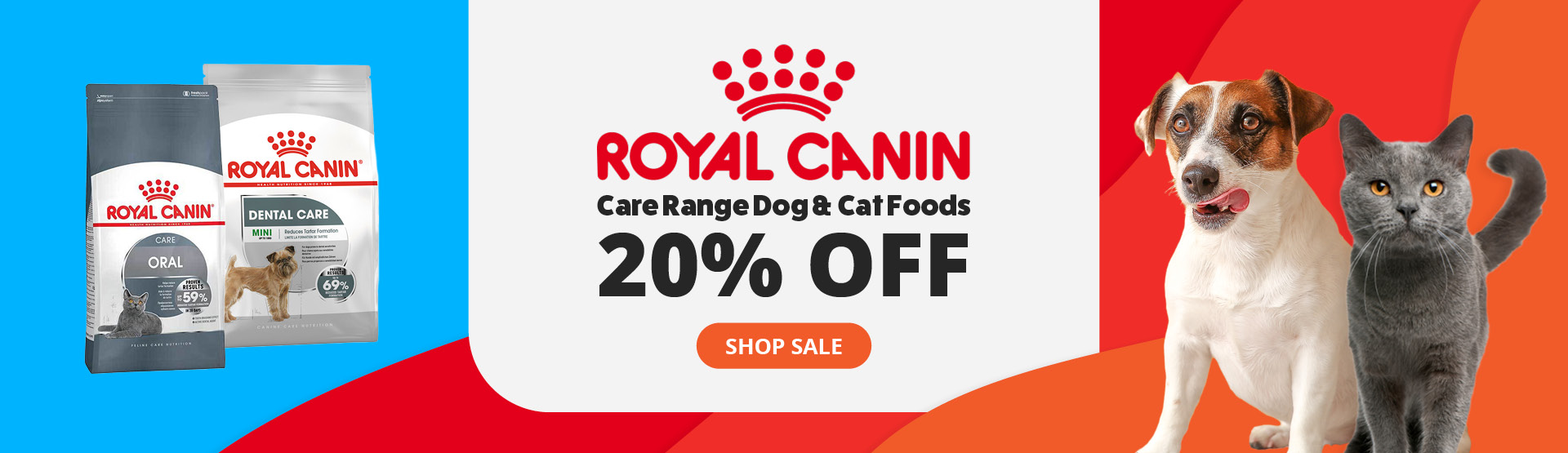 Royal Canin Care Range Dog & Cat Foods 20% Off 