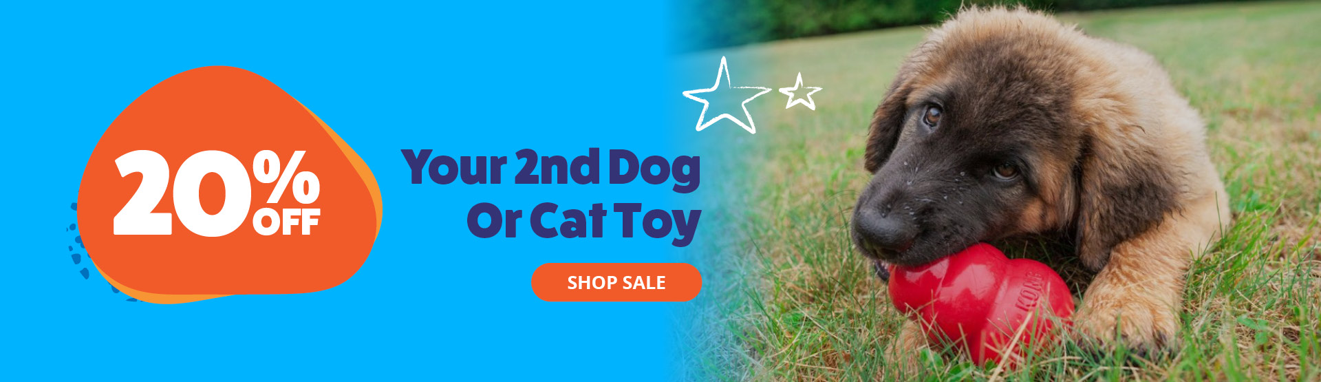 20% Off Your 2nd Dog Or Cat Toy