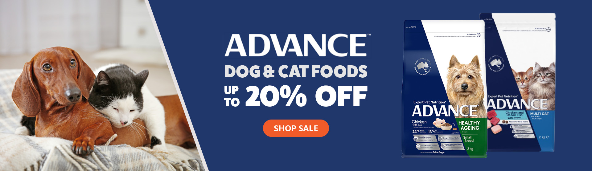 Advance Dog & Cat Foods up to 20% Off