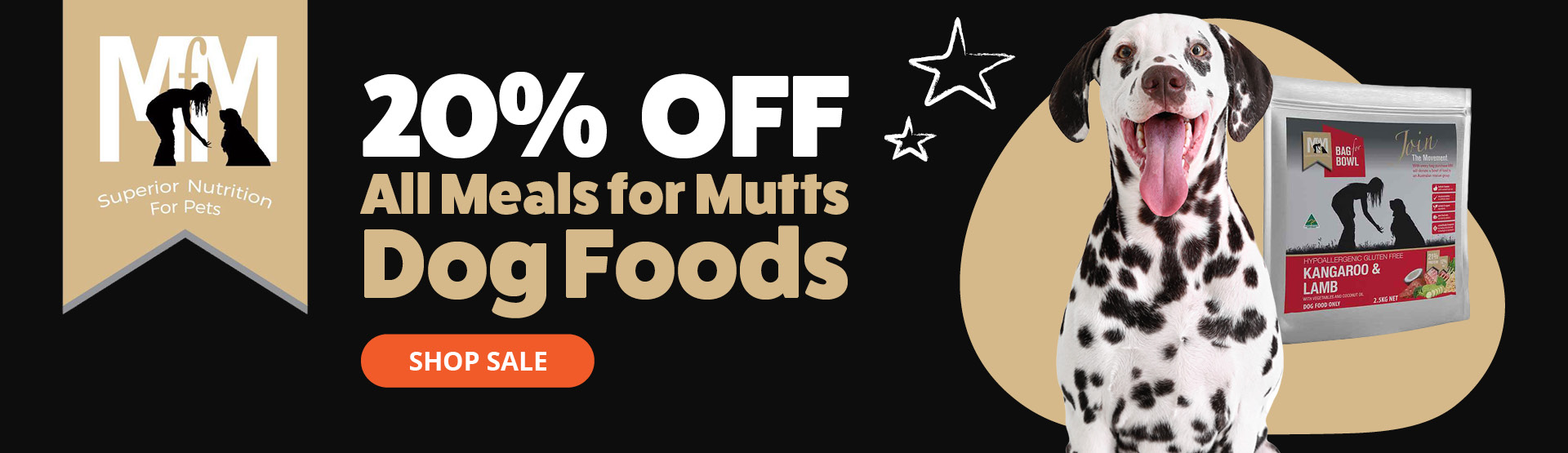 All Meals for Mutts Dog Foods 20% Off