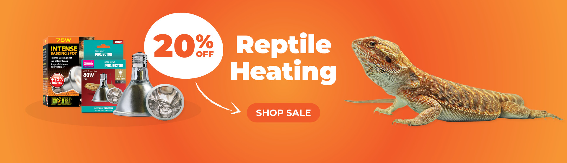 20% Off Reptile Heating