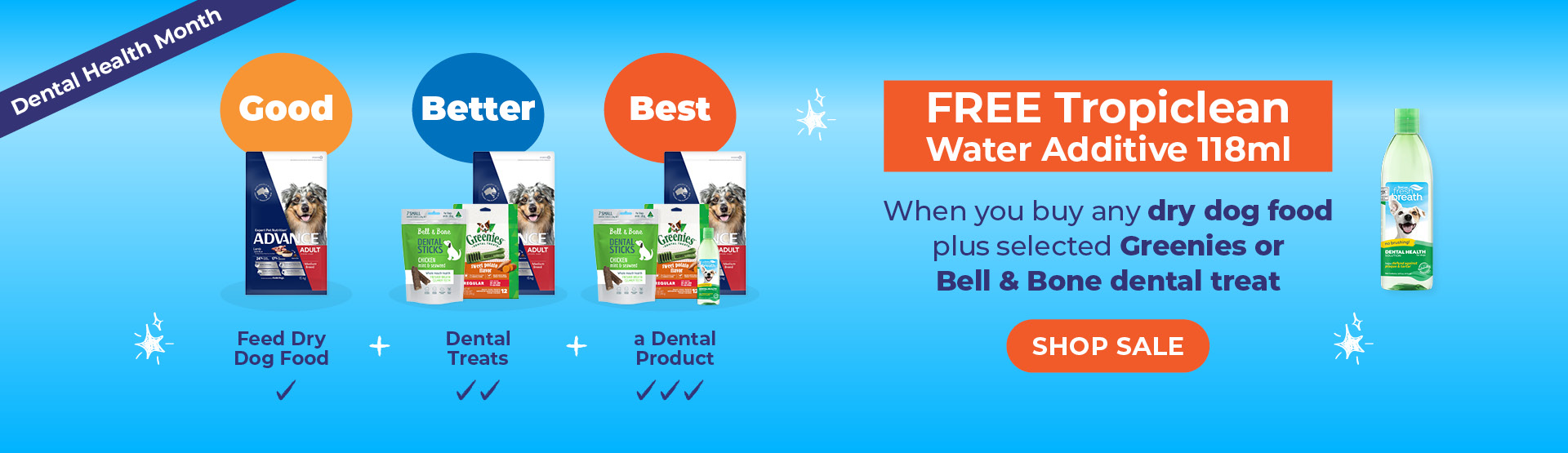 FREE Tropiclean with dry dog food + selected treat