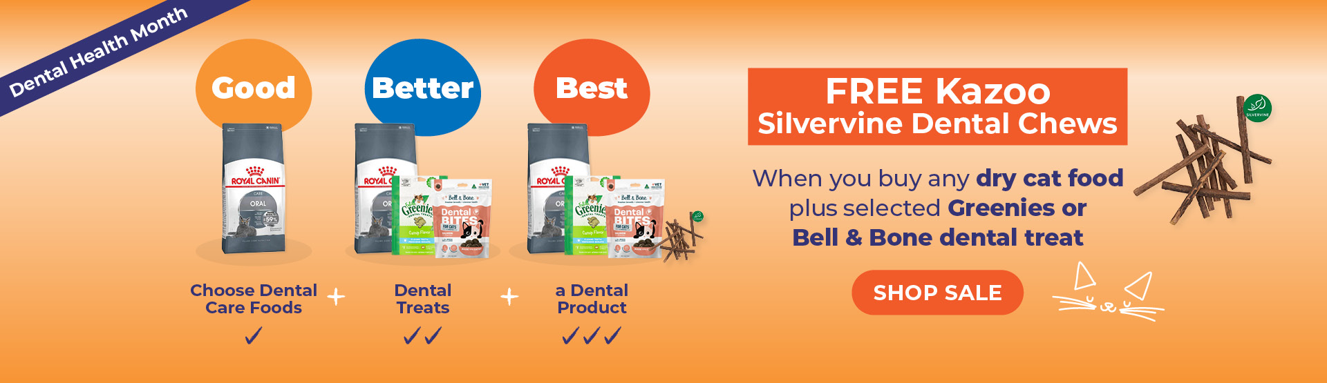 FREE Kazoo chew with dry cat food + selected treat
