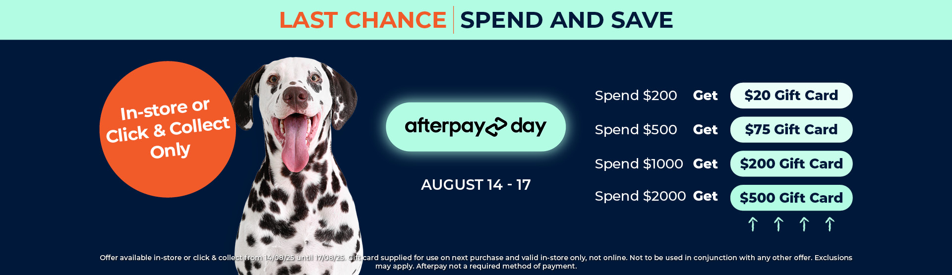 Spend & Save this Afterpay Day