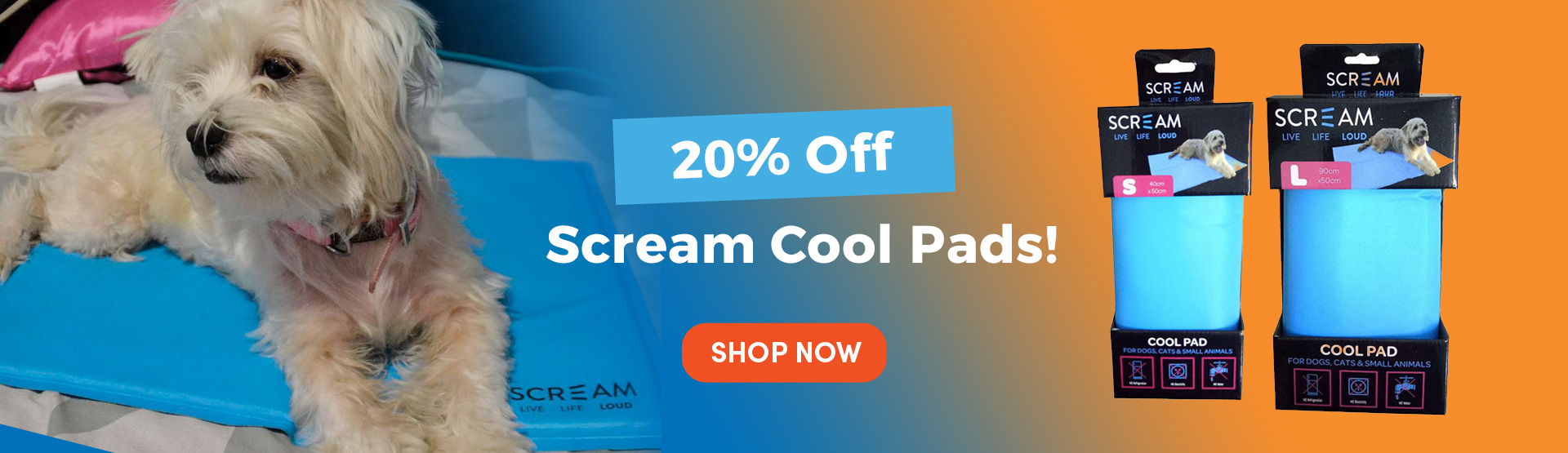 20% off Scream Cool Pads
