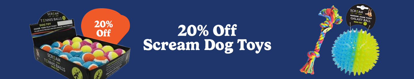 20% Off Scream Dog Toys
