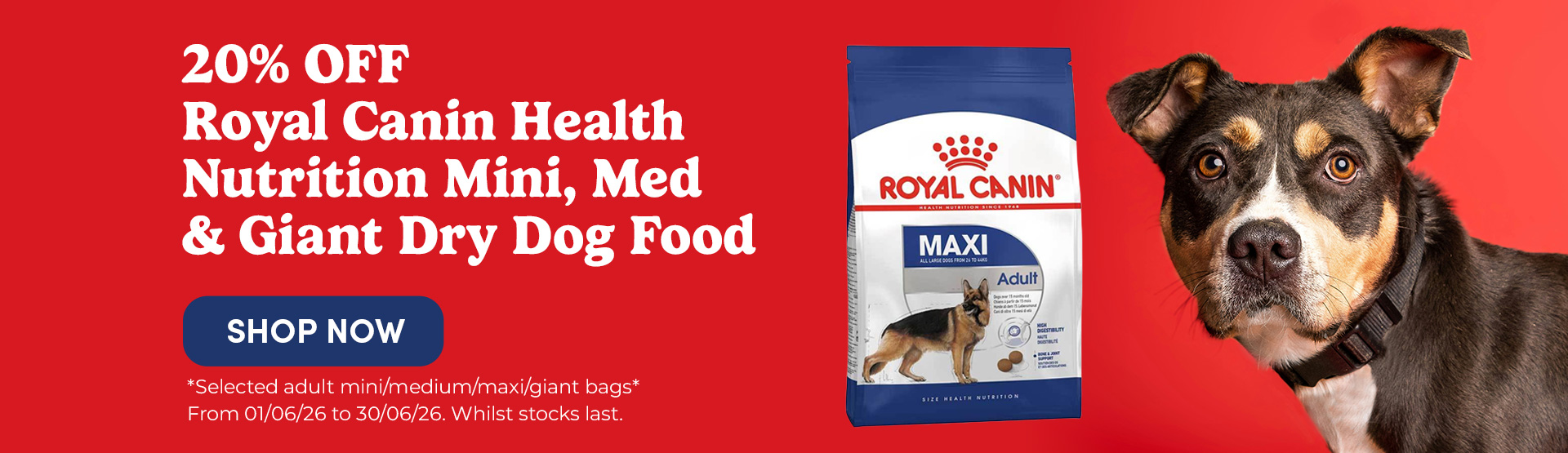 20% Off Royal Canin Health Nut Dry Dog Food