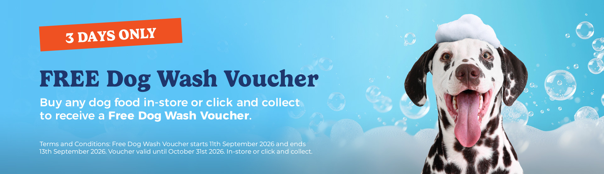 Free Dog Wash Voucher