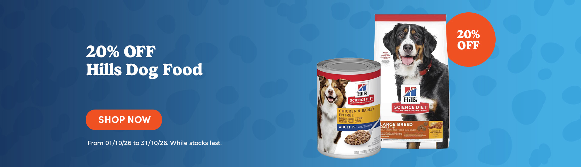 20% Off Hills Dog Food