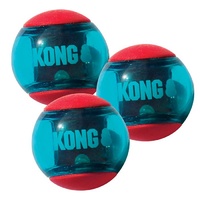 KONG Squeezz Action Ball Dog Toys Medium (3 Pack)