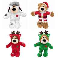 Kong Holiday Wild Knots Bear Dog Toy Small