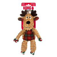 Kong Holiday Floppy Knot Reindeer Dog Toy Small