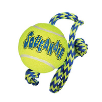 KONG Air Squeaker Ball with Rope Medium