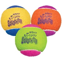 KONG Happy Birthday Squeaker Balls (3 Pack)