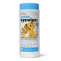 Petkin Jumbo Eye Wipes (80 Pack)