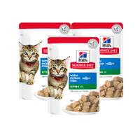 Hill's Kitten Ocean Fish Wet Food Pouches 3x85g