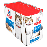 Hill's Adult 7+ Senior Cat Ocean Fish Pouches 12x85g