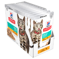 Hills Cat Perfect Weight Chicken Pouch 85g Box (12 Pouches)