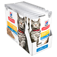 Hills Cat Urinary & Hairball Control Ocean Fish Pouch 85g Box (12 Pouches)