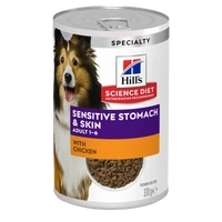 Hill's Science Diet Sensitive Stomach & Skin with Chicken & Vegetables Canned Dog Food 370g