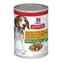 Hill's Dog Can Savoury Stew Chicken & Vegetables Puppy 363g