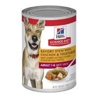 Hill's Savoury Stew Chicken & Vegetables Dog Food Can 363g