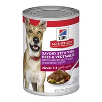 Hill's Adult Savory Stew Beef & Vegetable Dog Food 363g