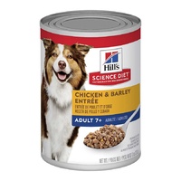 Hill's Science Diey Chicken & Barley Senior Dog Food Can 370g