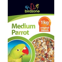 Birdzone 1kg Med Parrot Blend
