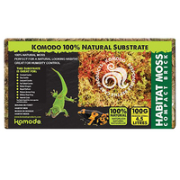 Komodo Habitat Moss Compact Brick 100g